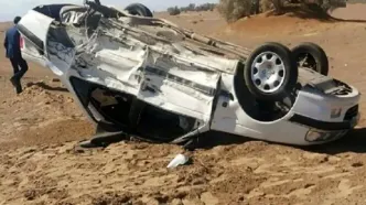 واژگونی خودروی پژو پارس با ۷ مصدوم در یزد