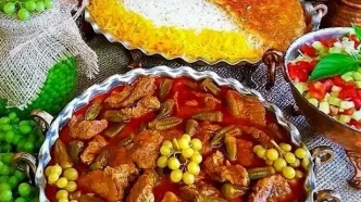 طرز تهیه خورش بامیه اصیل جنوبی | خواص بی نظیر خورش بامیه برای بدن !