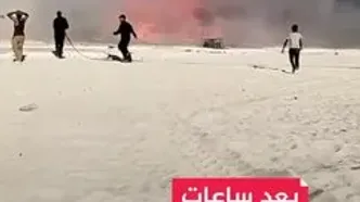 ببینید؛ آتش‌سوزی ناگهانی در کنسرت موسیقی در مصر