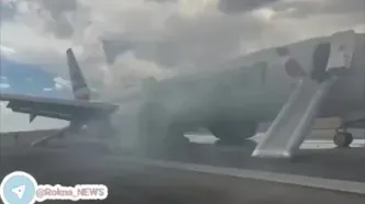 آتش‌سوزی در هواپیمای بوئینگ ٧٣٧ مکس آمریکا در فرودگاه دنور
