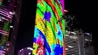 آسمان‌خراش سنگاپوری بوم نقاشی دیجیتال شد؛ ثبت ۳ رکورد جهانی گینس