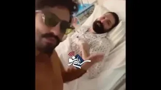 فیلم آخرین وضعیت حمید هیراد در عیادت راغب / خودش و پزشکش پس از شیمی‌درمانی چه گفت ؟!