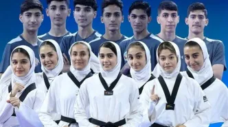نایب قهرمانی تیم تکواندو نوجوانان دختر و پسر ایران در آسیا  با ۱۶ مدال