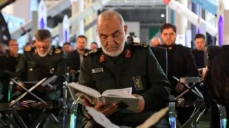حضور فرماندهان سپاه در مراسم چهلمین روز شهادت سردار سلامی