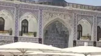حال‌ و هوای حرم رضوی در روز تاسوعای حسینی