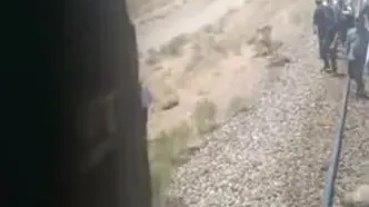 تصادف قطار با گلۀ گوسفندان در سرخس