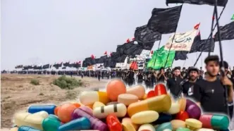 آمادگی داروخانه مرکز درمانی شهید سلیمانی شلمچه برای خدمت‌رسانی ۲۴ ساعته به زائران