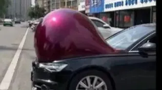 شدت گرما خودروها را در خیابان ذوب کرد!