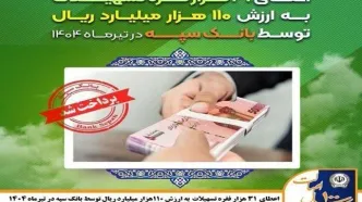 آخرین وضعیت تسهیلات بانک سپه اعلام شد