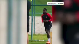 اولین حضور سرژ اوریه در تمرین پرسپولیس