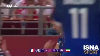 خلاصه بازی والیبال ایران ۰ - ۳ فرانسه