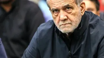 حضور پزشکیان در مراسم یادبود احمد توکلی