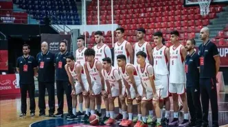 ناکامی نوجوانان بسکتبال ایران برابر لبنان در غرب آسیا