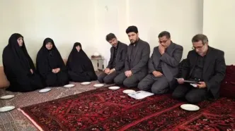 دیدار معاون بنیاد شهید با خانواده شهیدان قاسمی و فروغی‌راد
