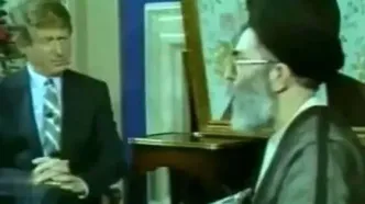 ببینید|  مصاحبه آیت‌الله خامنه‌ای با مجری آمریکایی در سال۱۳۶۶  و در میانه جنگ ایران و عراق