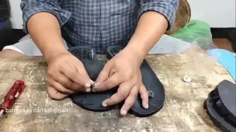 ببنیید؛ نحوه ساخت صندل با استفاده از لاستیک کامیون به روش اندونزیایی ها