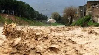 اولین تصاویر از سیلاب شدید در فیروزکوه