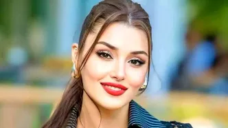 سلفی زیبای هانده ارچل در حمام سنتی