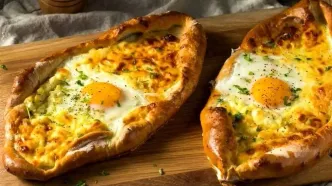 طرز تهیه خاچاپوری پنیری گرجستان