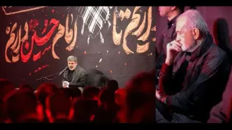 حضور پزشکیان در مراسم عزاداری شب پنجم محرم