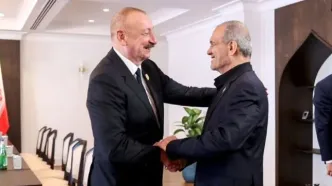 گفت‌وگوی پزشکیان و الهام علی‌اف در حاشیه اجلاس اکو