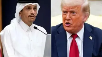 مذاکره ترامپ با نخست‌وزیر قطر درباره برقراری مذاکرات بین واشنگتن و ایران