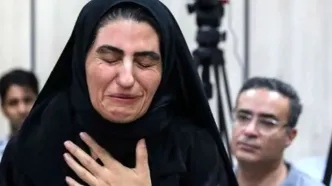 ویدئویی دردناک از روز دادگاه الهه حسین‌نژاد