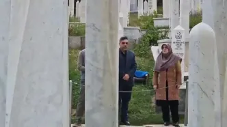 ببینید؛ ادای احترام فاطمه مهاجرانی به یادمان شهدای بوسنی و علی عزت بگوویچ