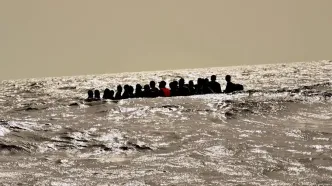 غرق شدن قایق مهاجران در نزدیکی لامپدوسای ایتالیا