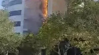 آتش‌سوزی در برج زمرد تبریز