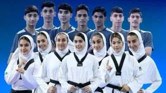 نایب قهرمانی تکواندوی نوجوانان ایران در آسیا