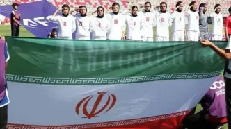 جشن صعود تیم ملی فوتبال بانوان ایران مقابل اردن