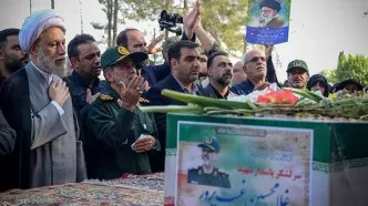 مراسم استقبال از پیکر سردار شهید غلامحسین غیب پرور