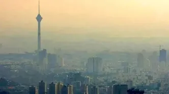 تصویری از شاخص آلودگی در مناطق مختلف تهران