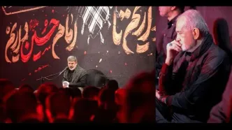 حضور پزشکیان در مراسم عزاداری شب پنجم محرم +عکس