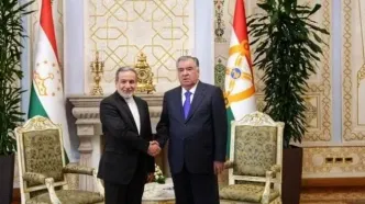 عراقچی  با رئیس‌جمهور تاجیکستان دیدار کرد