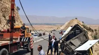 علت واژگونی اتوبوس در استان فارس چه بود؟!