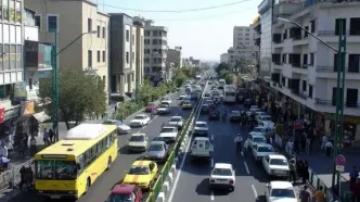عکسی از خیابان پاسداران تهران، سال ۱۳۴۷