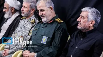 مراسم چهلمین روز شهادت سپهبد باقری/حضور سردار قاآنی در مراسم چهلمین روز شهادت شهید باقری +فیلم