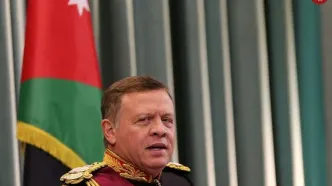 عکسی از دیدار پادشاه اردن با پسر صدام