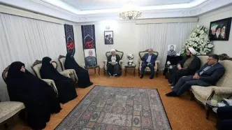 دیدار آملی‌لاریجانی با خانواده شهیدان سلامی و رشید