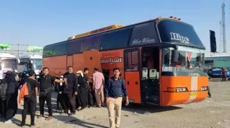 جابجایی ۴ هزار نفر از مرز مهران با ناوگان اتوبوسی