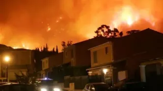 آتش‌سوزی گسترده در فرانسه فرودگاه مارسی را تعطیل کرد