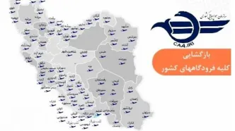 فرودگاه‌های کشور برای برقراری پروازها باز شد
