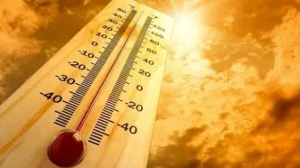 ماندگاری هوای گرم در غالب مناطق ایران