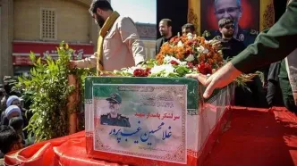 مراسم تشییع و خاکسپاری پیکر شهید غیب‌پرور