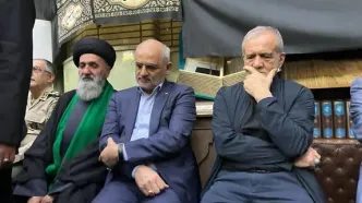 حضور پزشکیان در مراسم گرامیداشت شهدای اقتدار ارتش