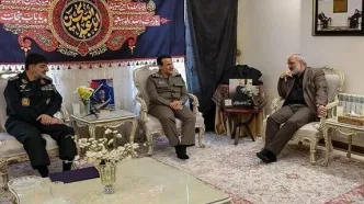 دیدار سردار رادان با خانواده شهید طهرانچی