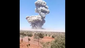 انفجار مهیب در حومه ادلب سوریه/ ویدئو