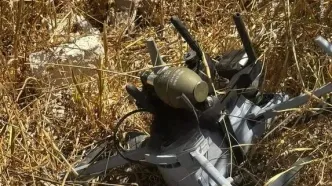 سقوط کوادکوپتر حامل نارنجک جنگی